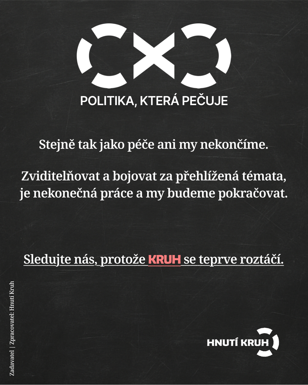 kruh se teprve roztáčí